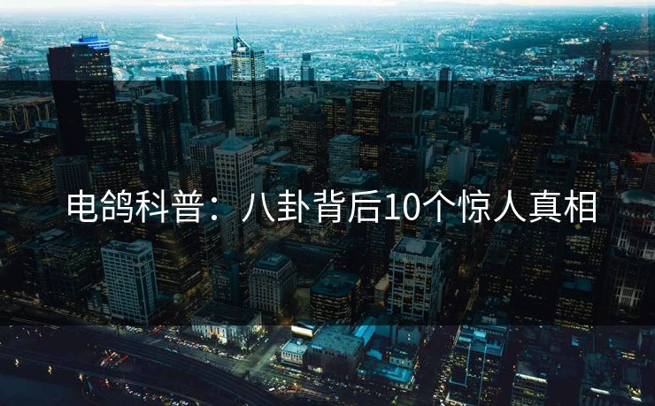 电鸽科普：八卦背后10个惊人真相